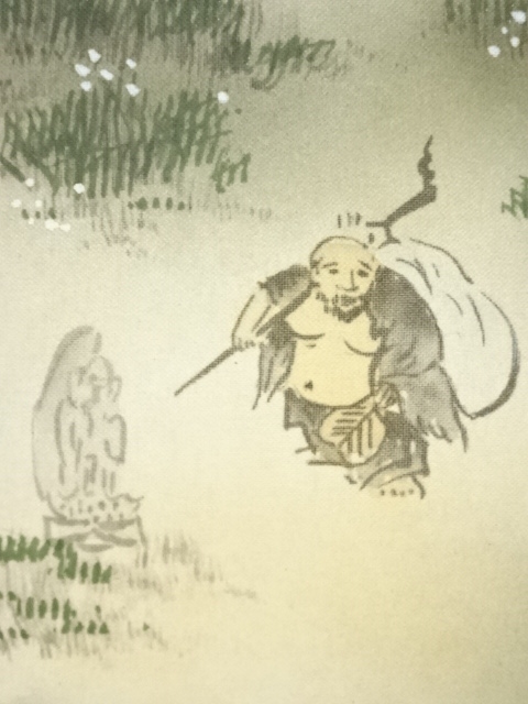道具 ] - 道具 秀月筆 寿福蓬莱山水 肉筆絹本掛軸（共箱） | ネット